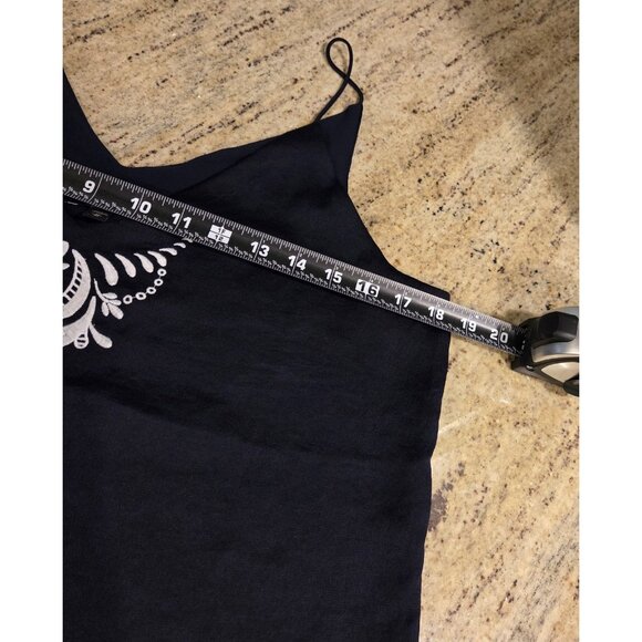 Epress Size M Blue Lined Embroidered Cami Tank y2k look - Picture 3 of 13